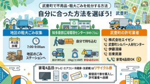 武豊町の不用品回収|粗大ごみの出し方と許可業者